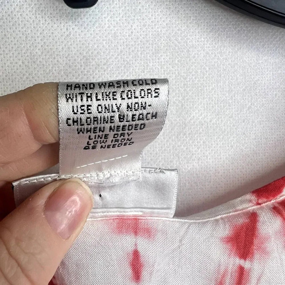 CW Classics Tie Dye Ombre Short Sleeve Top Size Large - Picture 7 of 8